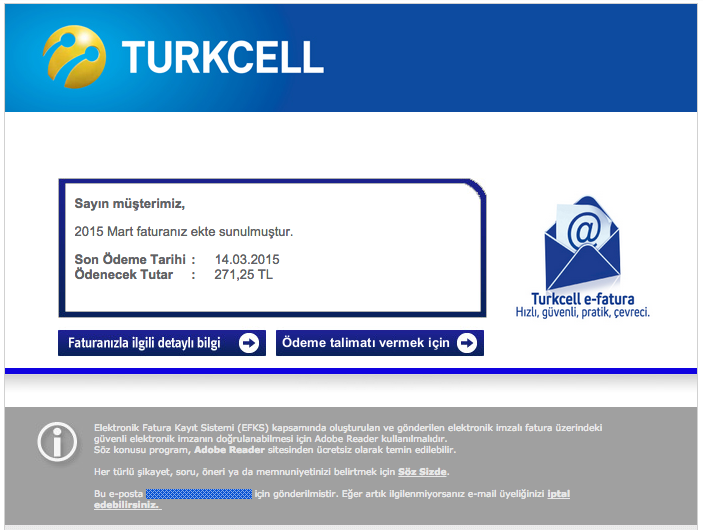CryptoLocker sahte Turkcell fatura bildirimleri - 4gen Ltd.